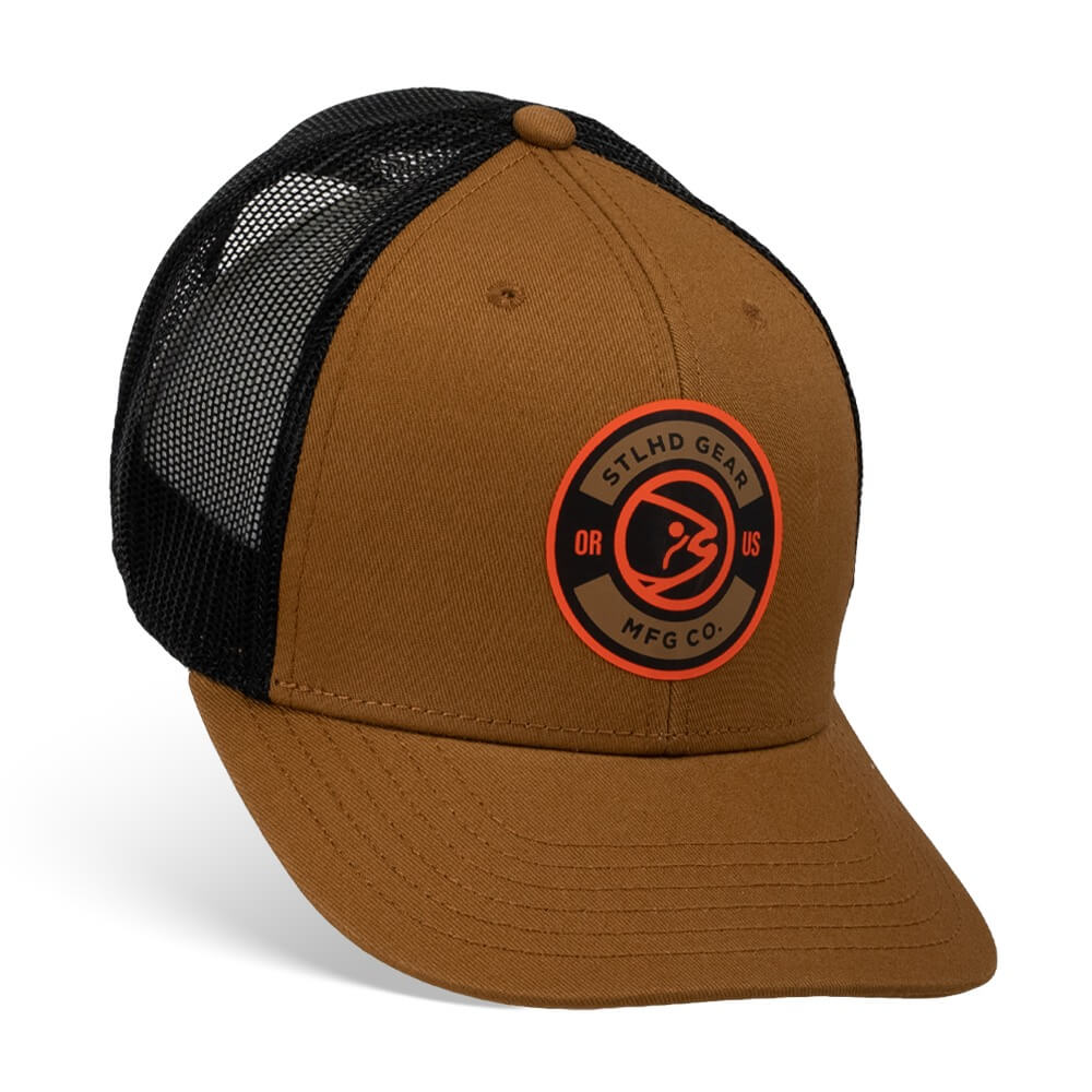 STLHD Archer Trucker Hat, Brown/Black
