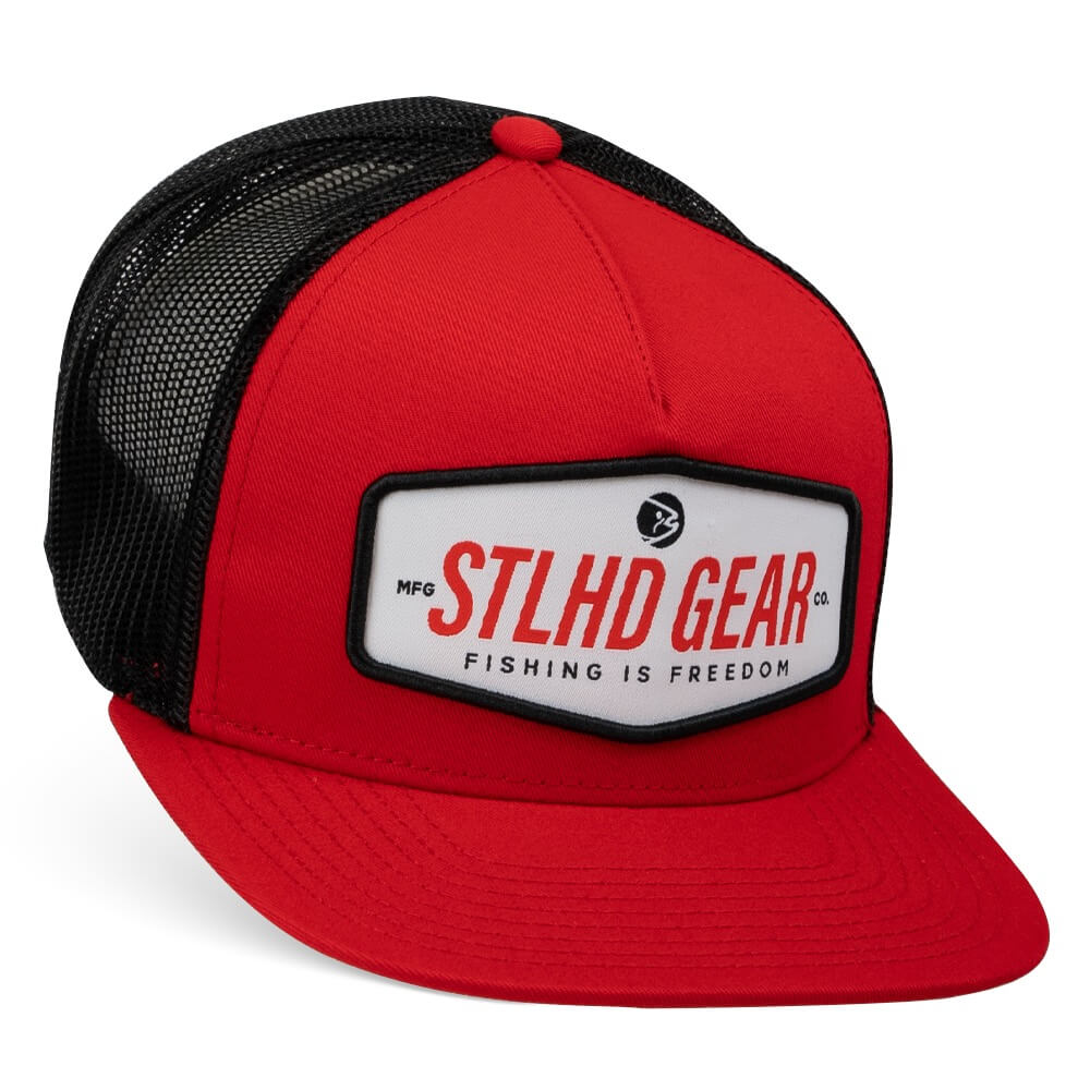 STLHD Bead Muncher 5 Panel Trucker Hat Red/Black