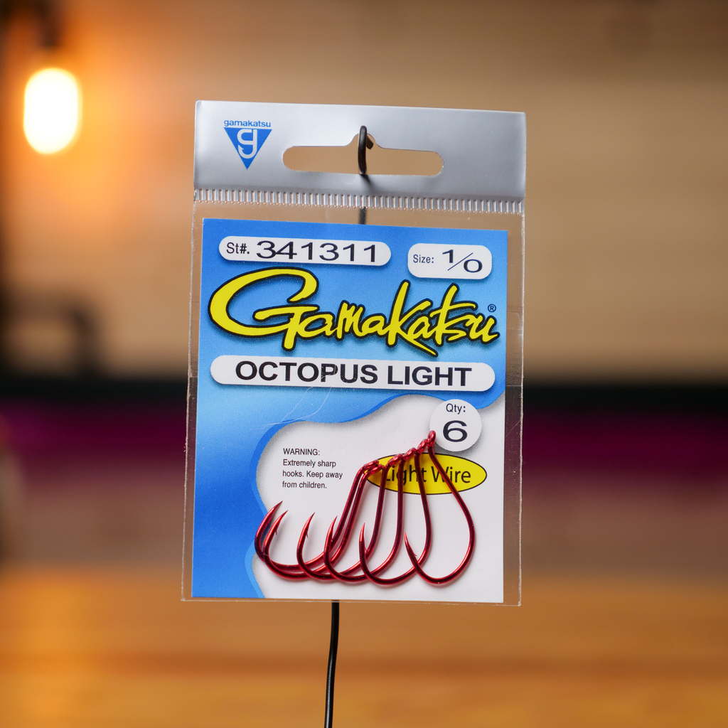 Red Octopus Hooks - Light