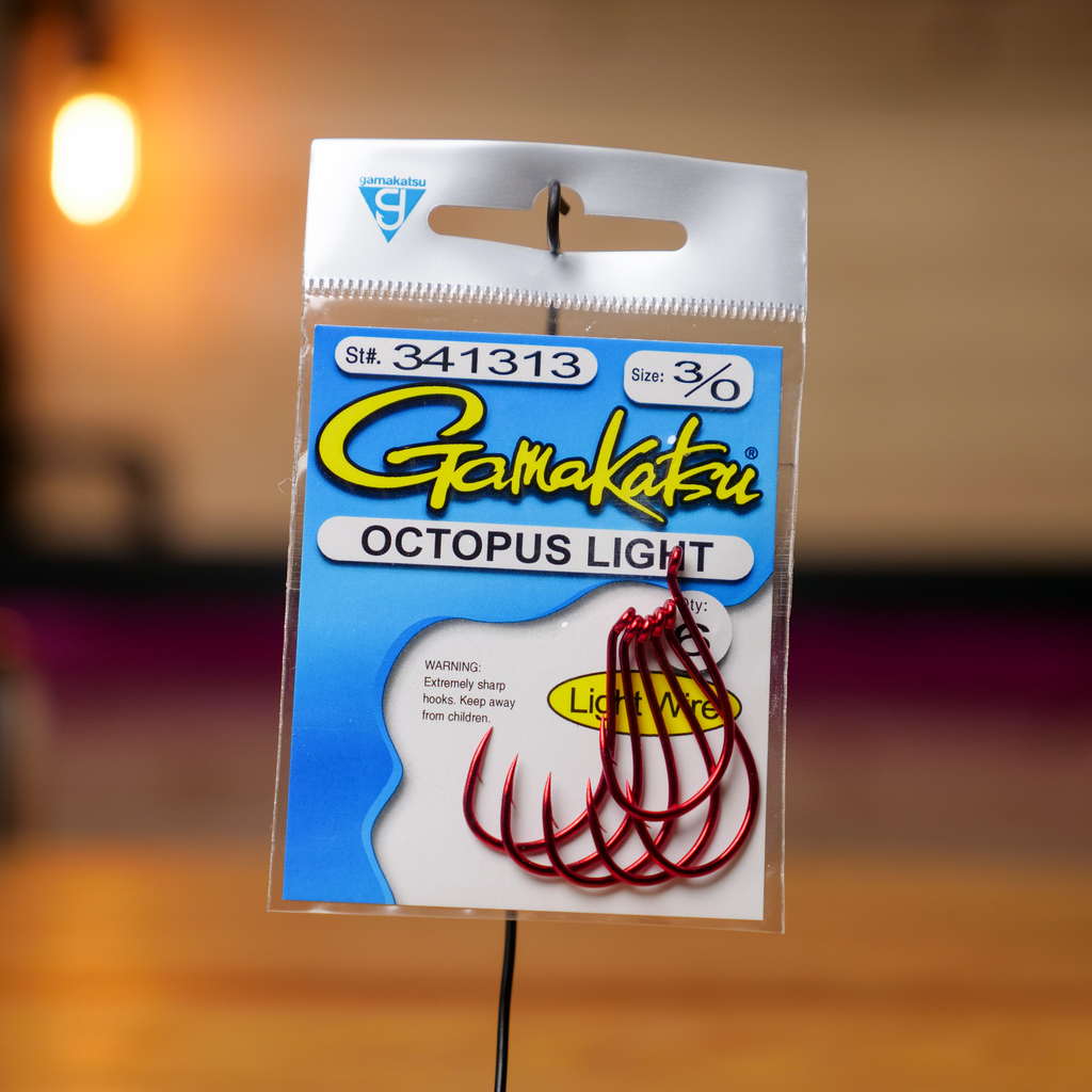 Red Octopus Hooks - Light