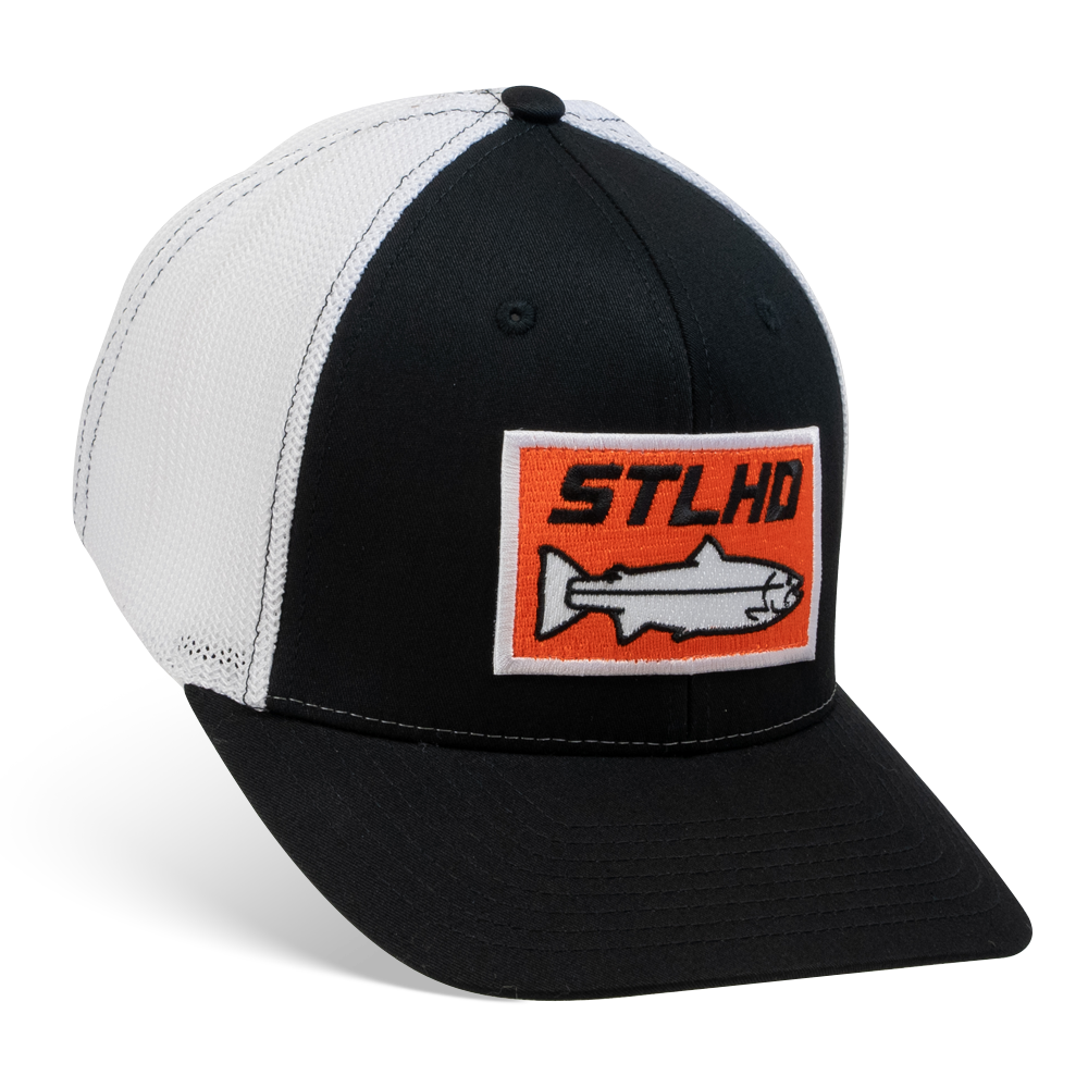 Black/White Flexfit Hat