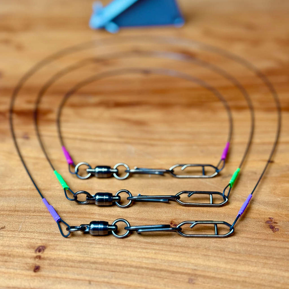 360 Flasher Titanium Salmon Bumpers | Titanium Flex Wire | Elevated Tackle