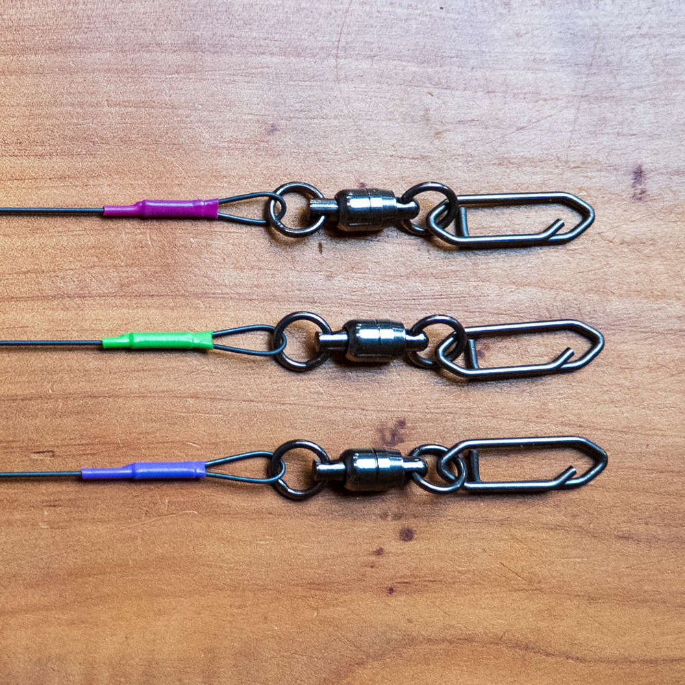 360 Flasher Titanium Salmon Bumpers | Titanium Flex Wire | Elevated Tackle
