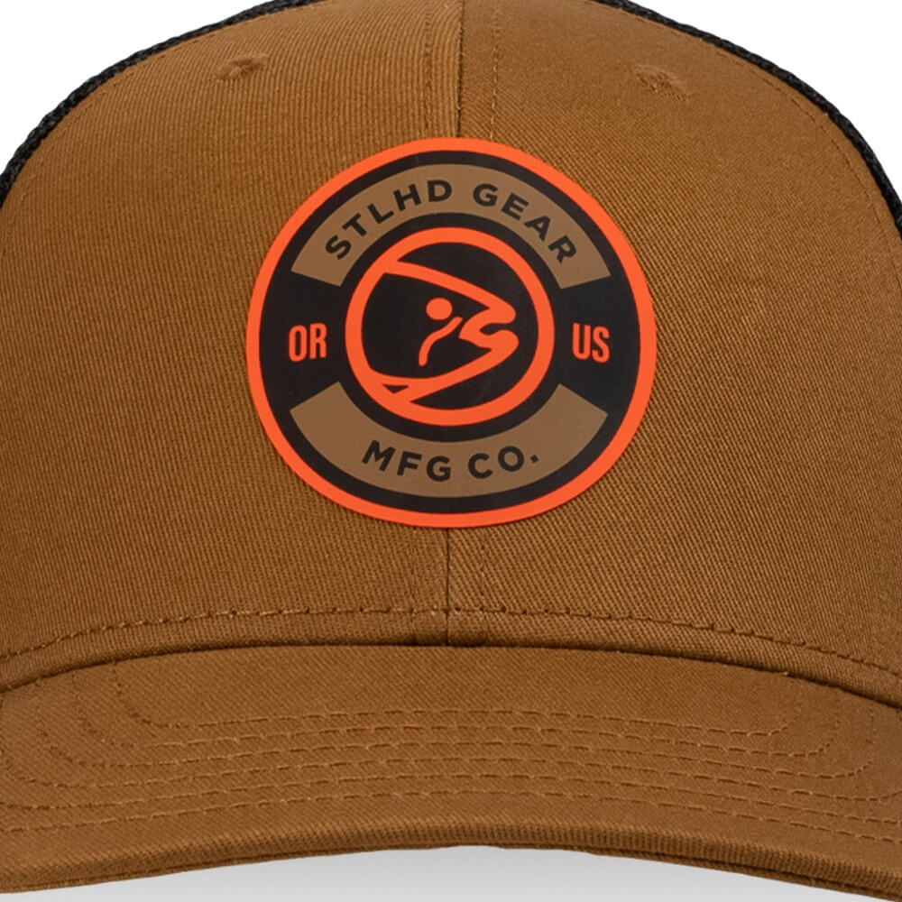 STLHD Archer Trucker Hat, Brown/Black