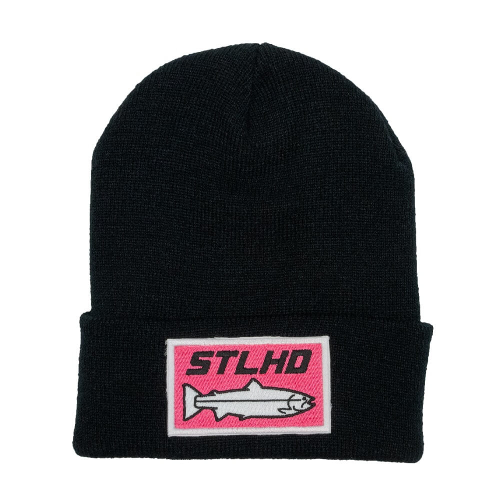 STLHD Knit Beanie Patch Hat | STLHD Gear Orange