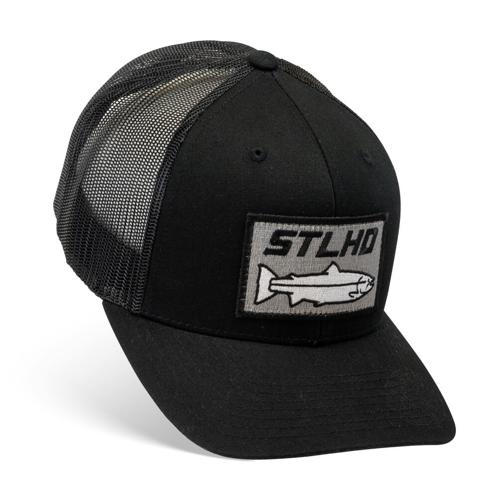 STLHD Chehalis Snapback Trucker Hat, Black