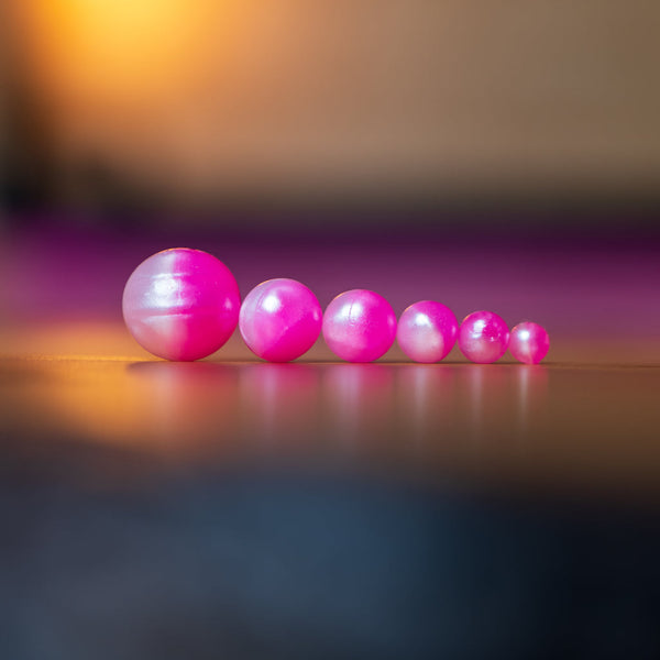 Steelhead Stalker Soft UV Beads in Sucker Spawn (Pearl) | Size 12mm